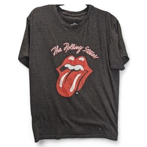 Rolling Stones Men's Graphic T-Shirt - Black Size L Rock N Roll
